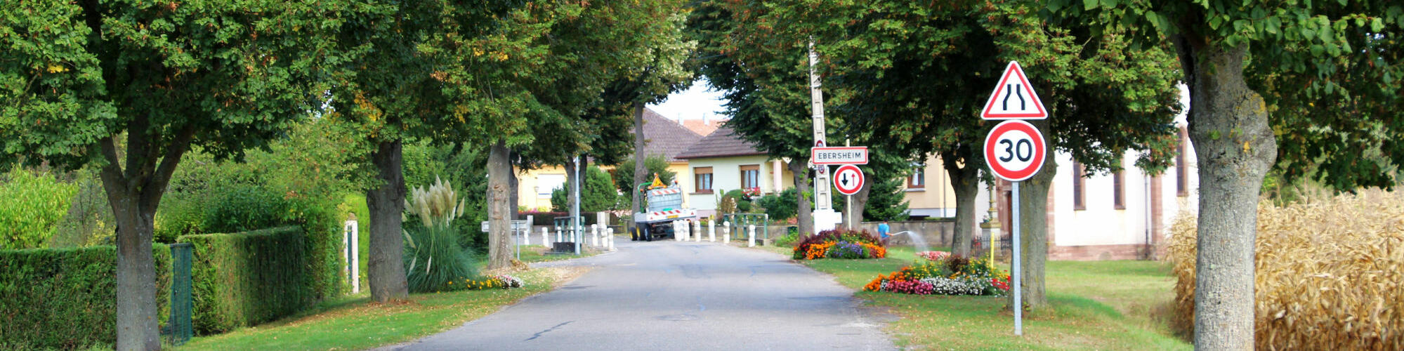 Arrivée au village d'Ebersheim